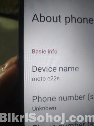 Motorola e22s model .